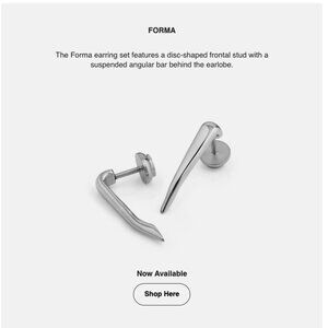 Vitaly - Forma Silver earrings